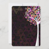 ライフのPixDezinesツリーバルミツワー/シャルボード 招待状 (裏面)