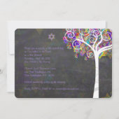 ライフのPixDezinesツリーバルミツワー/シャルボード 招待状 (裏面)