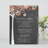 ライフのPixDezinesツリー(ユダヤ教の)バル・ミツバー/シャルボード 招待状 (スタンド正面)