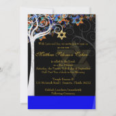 ライフのPixDezinesツリー（ユダヤ教の）バル・ミツバー/DIYカラー 招待状 (裏面)