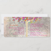 ライフのPixDezinesツリー(ユダヤ教の)バル・ミツバー/DIY 招待状 (裏面)