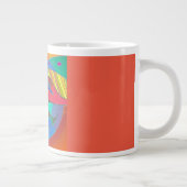 ライフはっきりしたオーガニックジャンボマグレッド ジャンボコーヒーマグカップ (右)