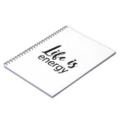 ライフはエナジーブラックフォント意欲を起こズ ノートブック (左側)