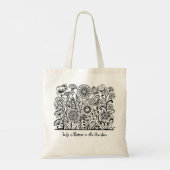 ライフはガーデンのフローラプリントトートバッグより良い トートバッグ (裏面)