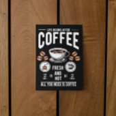 ライフはコーヒー引用文後に始まる ポストカード