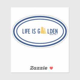 ライフはゴールデンビニールのステッカー シール