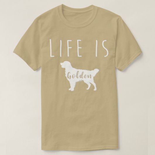 ライフはゴールデンリトリバー2 Tシャツ (デザイン正面)