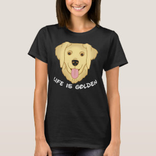 ライフはゴールデンレトリバー犬571 Tシャツ