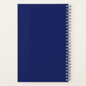 "ライフはゴールデン"ゴールデンリトリバーカスタムスパイラル ノートブック (裏面)