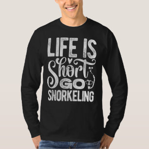 ライフはショートゴーシュノーケリングスキューバダイバーシュノーケリング Tシャツ