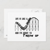 ライフはジェットコースター ポストカード (正面/裏面)