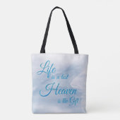 ライフはテスト天国はギフトトートバッグ トートバッグ (裏面)