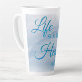 ライフはテスト天国はギフトラテマグカップ カフェラテマグ (左アングル)