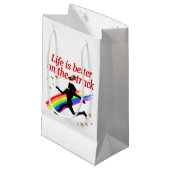 ライフはトラックランナーのデザイン スモールペーパーバッグ (正面アングル)