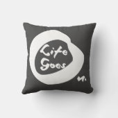 ライフはナイス文字 感動的 クッション (裏面)