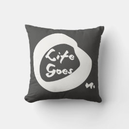 ライフはナイス文字 感動的 クッション