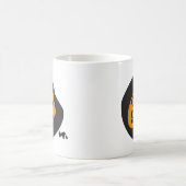 ライフはナイス文字 感動的 コーヒーマグカップ (中央)