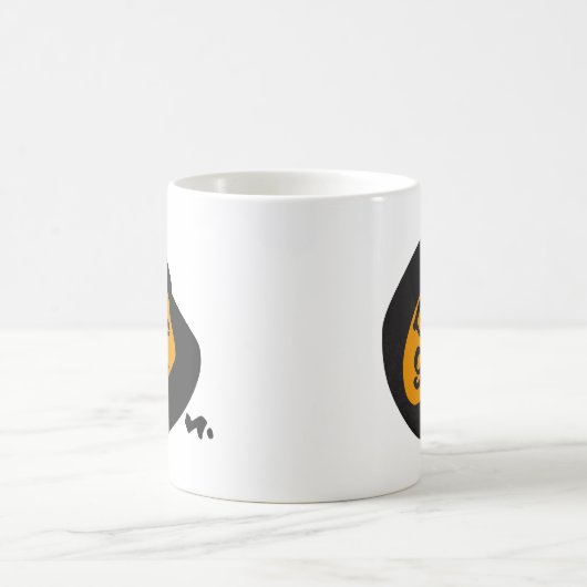 ライフはナイス文字 感動的 コーヒーマグカップ (中央)