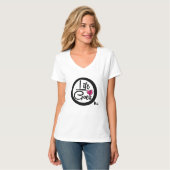 ライフはナイス文字 感動的 Tシャツ (正面フル)