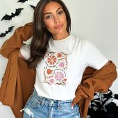 ライフはバランスBohoフローラインスピレーション引用文 Tシャツ