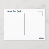 ライフはビーチ写真の海で良い ポストカード (裏面)