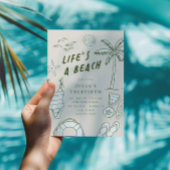 ライフはビーチ女子30th夏誕生日 招待状