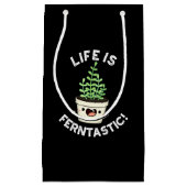 ライフはフェルンタスティックおもしろいシダ植物プンダークBG スモールペーパーバッグ (正面)