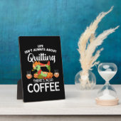 ライフは常にキルティングResもコーヒー フォトプラーク (側面)