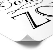 ライフは心地よいゾーン引用文の最後から開始 ポスター (角)