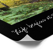 ライフは心地よい・ゾーンの最後から始まる ポスター (角)