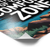 ライフは心地よい・ゾーンの終わりから始まる フォトプリント            (角)