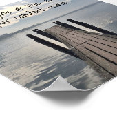 「ライフは心地よい・ゾーンの終わりから始まる」 ポスター (角)