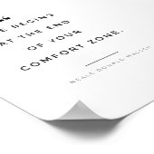 ライフは心地よい・ゾーンの終わりから始まる ポスター (角)