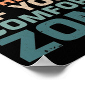 ライフは心地よい・ゾーンの終わりから始まる ポスター (角)