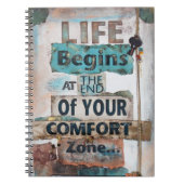 ライフは心地よい・ゾーン・ノートブックの最後から始まる ノートブック (正面)