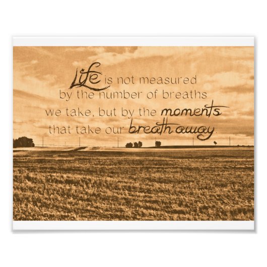 ライフは測定されないプリント フォトプリント            (正面)