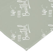 ライフは熱狂する美しい引用文文字 ショートテーブルランナー (コーナー)