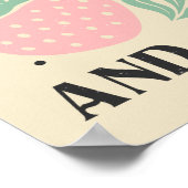 ライフは甘いイチゴ感動的引用文 ポスター (角)