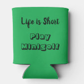 ライフは短い – Minigolf遊クーラーボックス 缶クーラー (裏面)