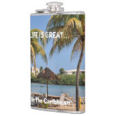 ライフは素晴らしビーチパカリブのームトロピカル フラスク (左)