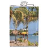 ライフは素晴らしビーチパカリブのームトロピカル フラスク (裏面)