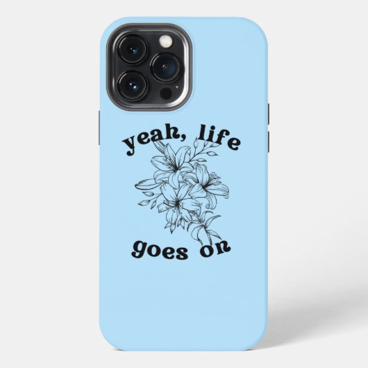 「ライフは続く」電話ケース iPhoneケース (裏面)