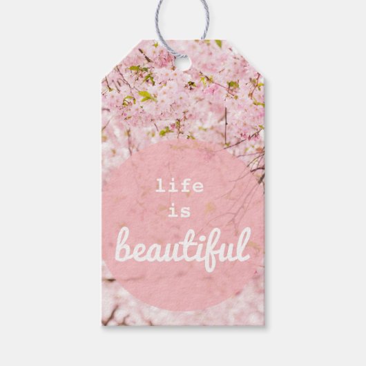 ライフは美しいギフトラベル ギフトタグ (正面)