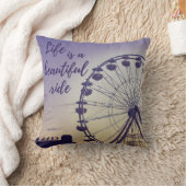 ライフは美しい乗り観覧車のカーニバル クッション (ブランケット)