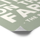 ライフは農場のプリントで良いパーソナライズされた ポスター (角)