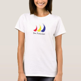 ライフは風®_絵を描 – 風_サンフランシスコ Tシャツ