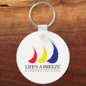 ライフは風™_絵を描 – 風_セント。トマス キーホルダー (正面)