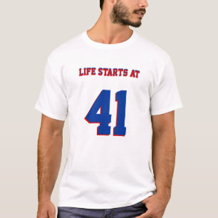 ライフは41 おもしろい 41誕生日 Tシャツ