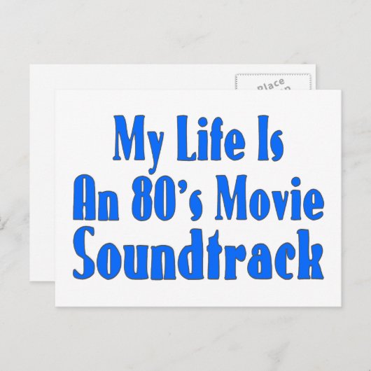 ライフは80年代の映画サウンドトラック ポストカード (正面/裏面)