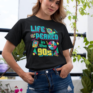 ライフは90年代のブルーレトロでピーク Tシャツ